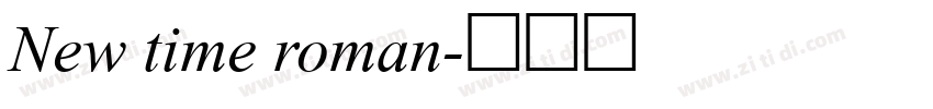 New time roman字体转换